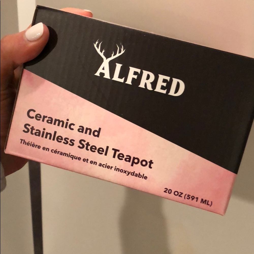 Alfred Ceramic and stainless steel teapot